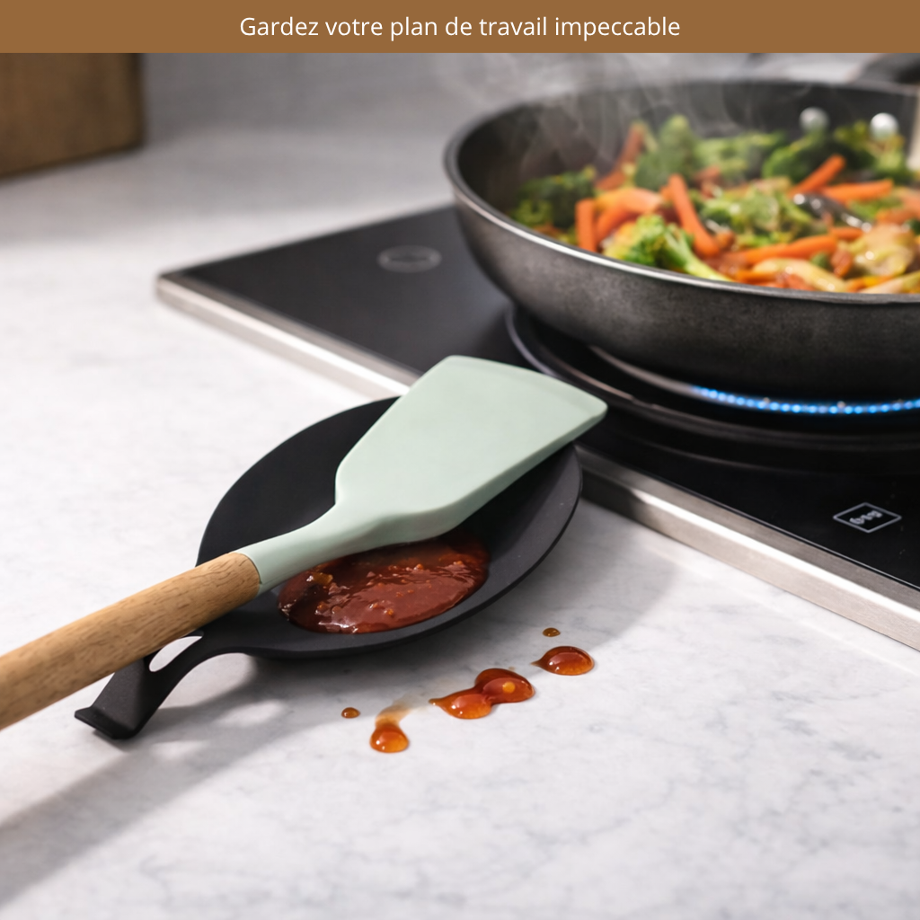 Repose-cuillère en silicone
