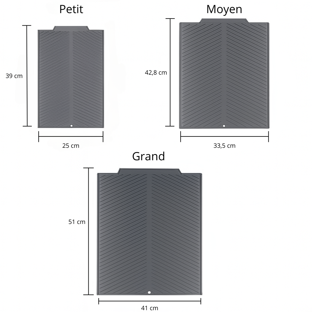 Tapis de Séchage Antidérapant en Silicone