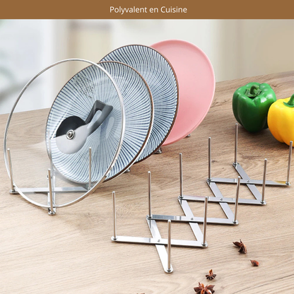 Organisateur d’Assiettes et Couvercles Extensible