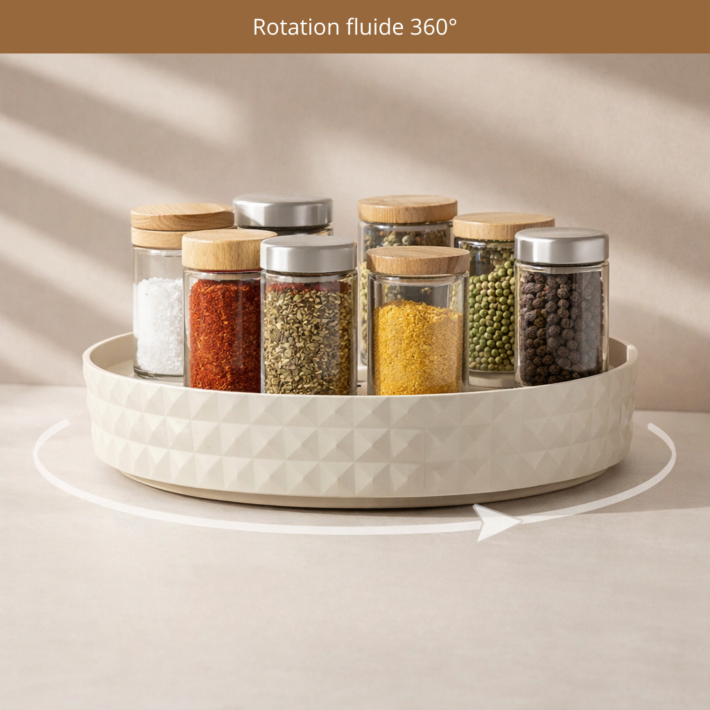 Plateau Rotatif 360° pour Épices