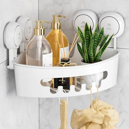 Étagère d’Angle de Douche Sans Perçage – Fixation Ventouse