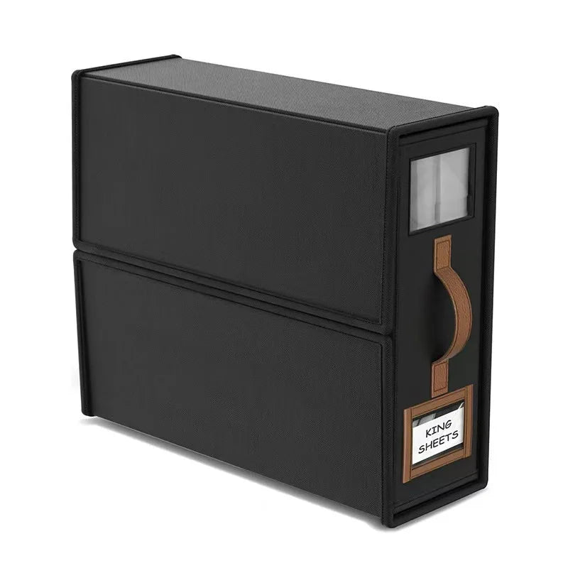 Boîte de rangement pour linge de lit avec fenêtre de visualisation