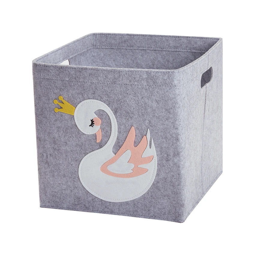 Boîte de rangement pliable pour jouets avec motifs animaux