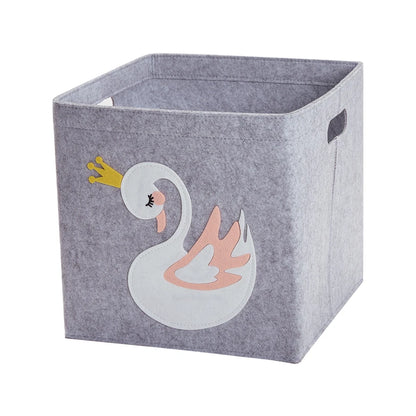 Boîte de rangement pliable pour jouets avec motifs animaux