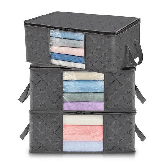Sac de rangement pliable pour vêtements et couettes
