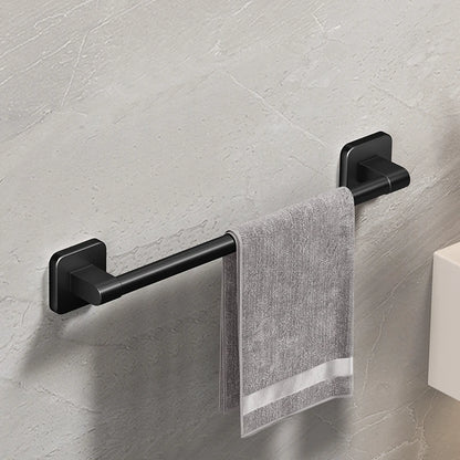 Porte-serviettes mural noir mat