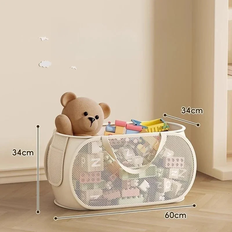 Panier de rangement pliable pour jouets et peluches