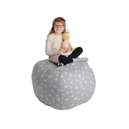 Pouf de rangement pour peluches et couvertures