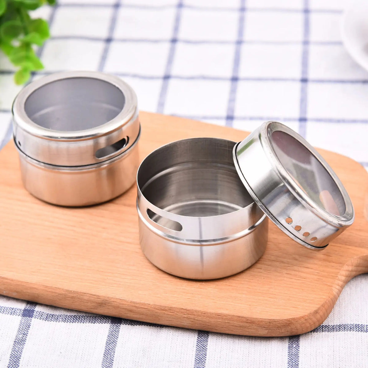 Pots à épices magnétiques