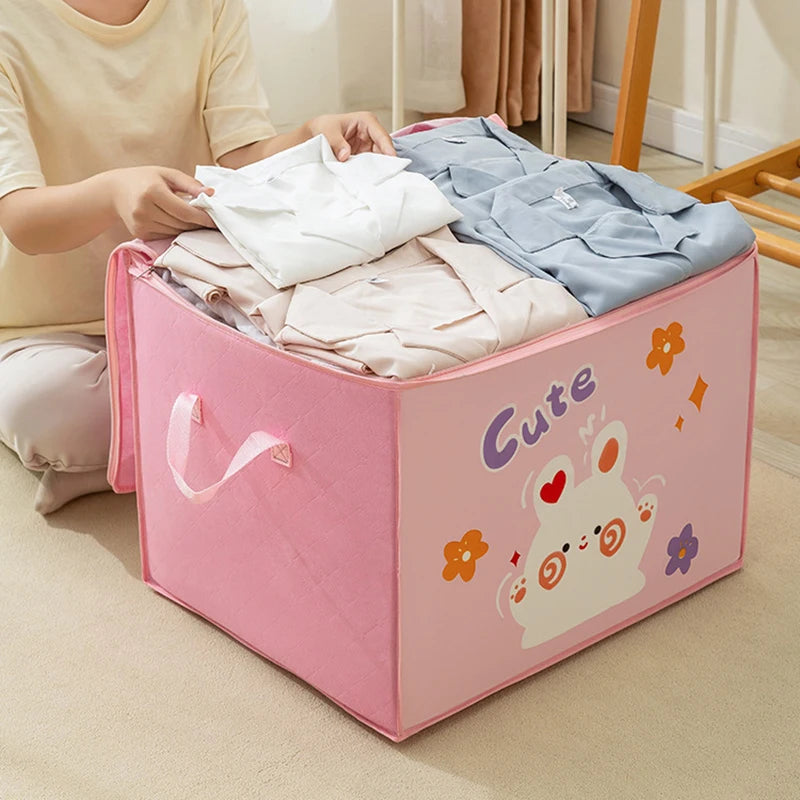 Sac de rangement pliable pour vêtements, couettes et jouets