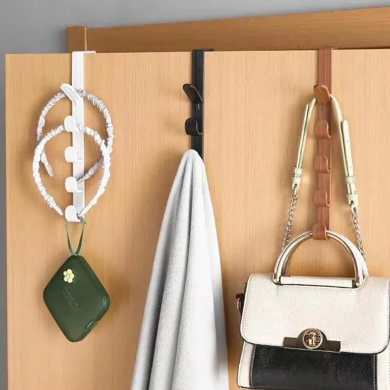 Porte-manteau de porte 5 crochets sans perçage