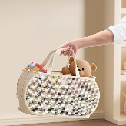 Panier de rangement pliable pour jouets et peluches