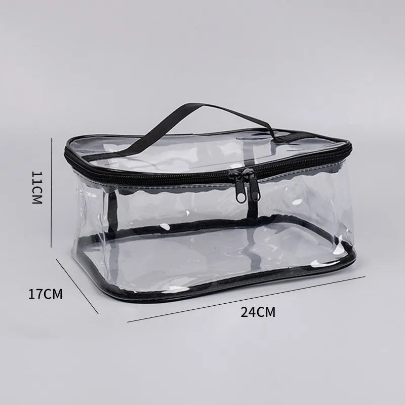 Sac de rangement transparent pour jouets avec fermeture zippée