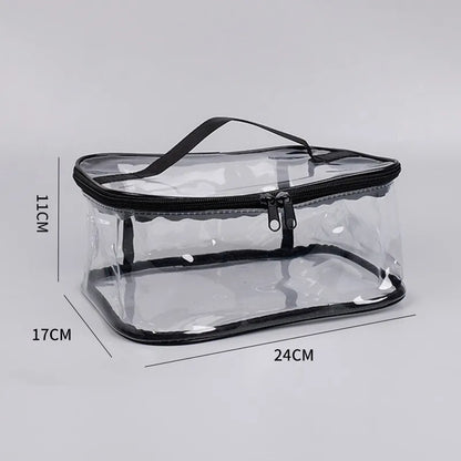 Sac de rangement transparent pour jouets avec fermeture zippée