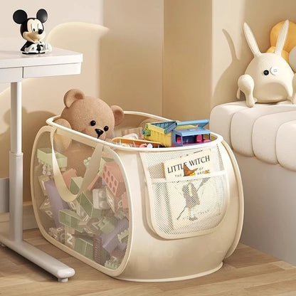 Panier de rangement pliable pour jouets et peluches
