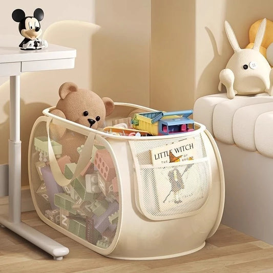 Panier de rangement pliable pour jouets et peluches