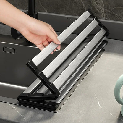 Égouttoir Enroulable Inox pour Évier