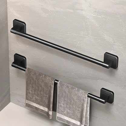 Porte-serviettes mural noir mat