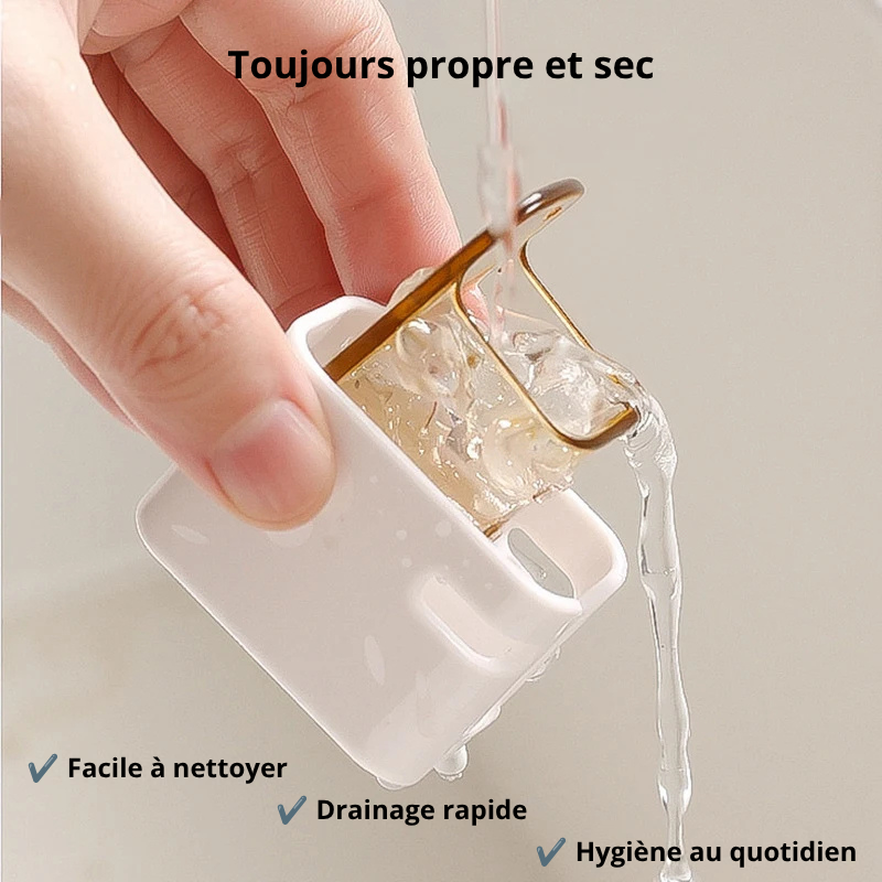 Porte-brosse à dents mural individuel avec capot