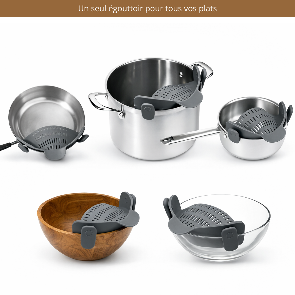 Mini Passoire à Clipser Universelle en Silicone
